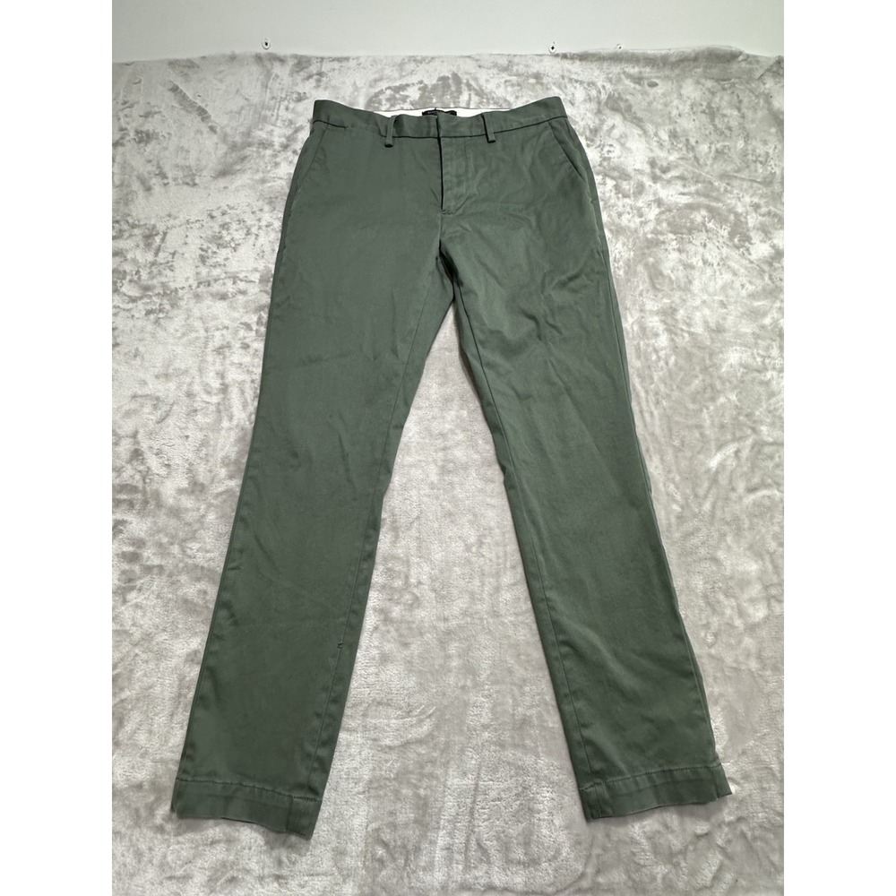 Banana Republic‎ Athletic Fit Slacks Women's Size 31X30 Green Pants Zipper Flaws